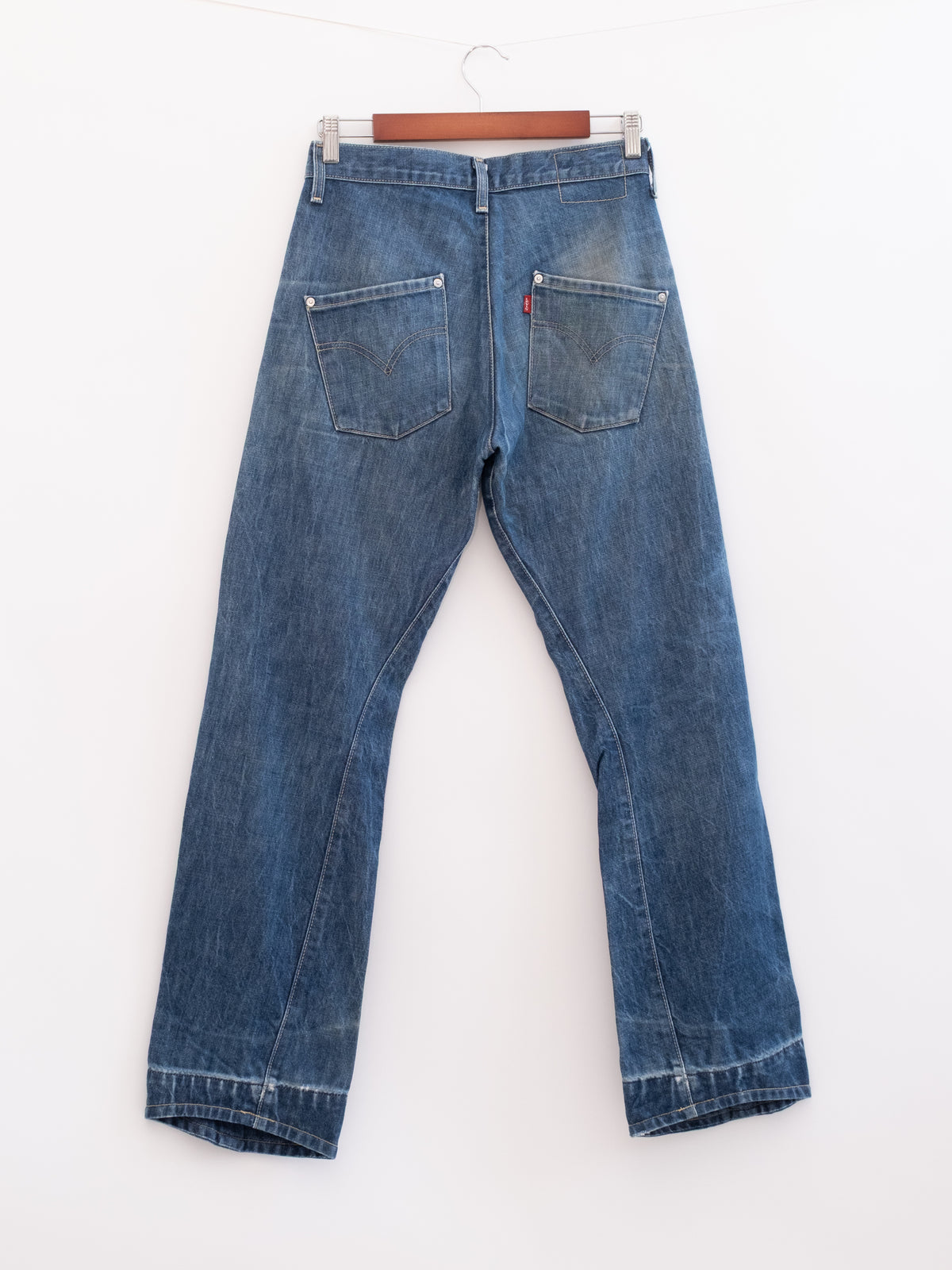 920-9 hung denim, back view