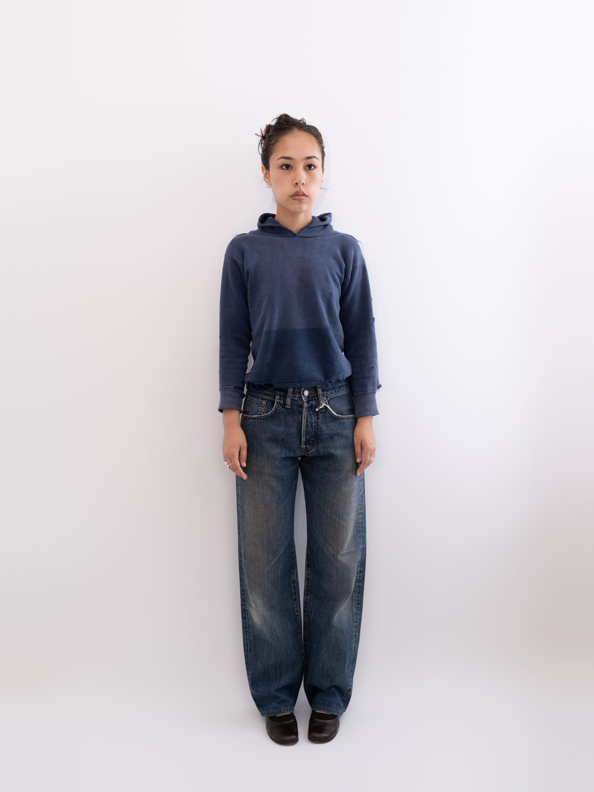 Edwin denim, front model view
