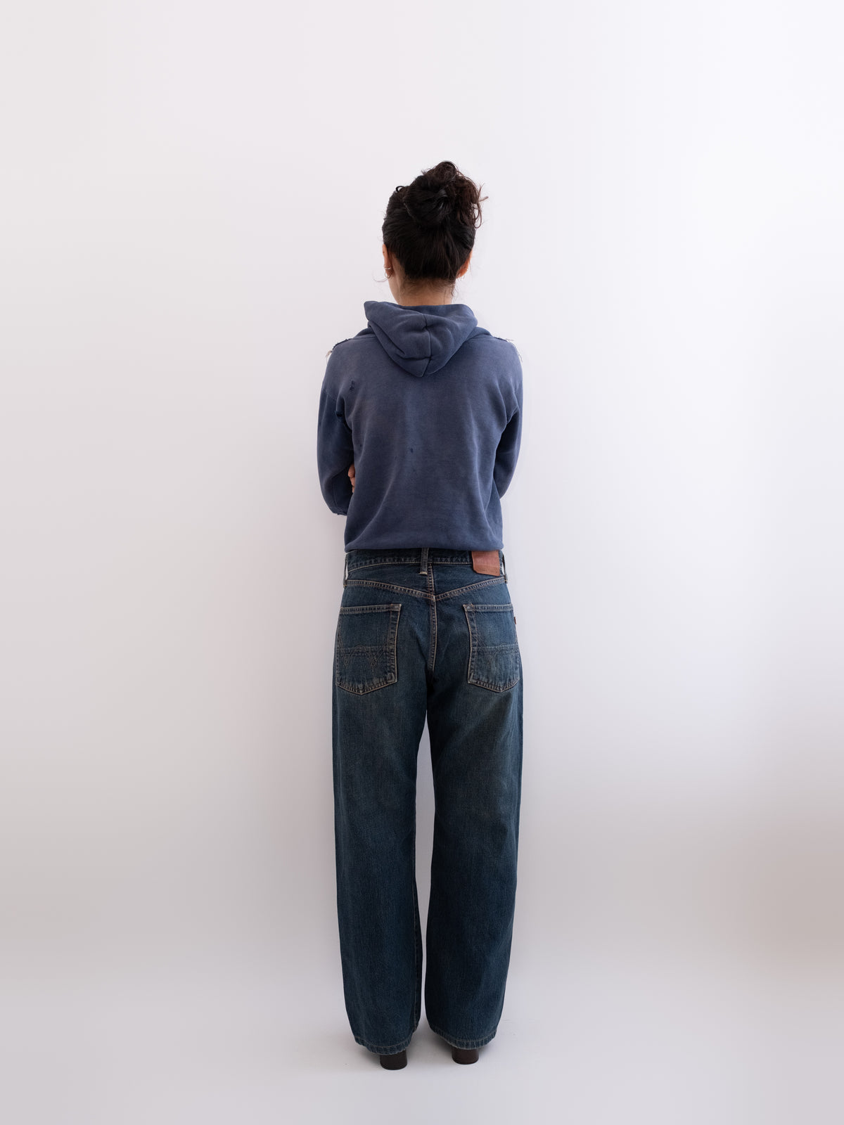 Edwin selvedge denim, model view