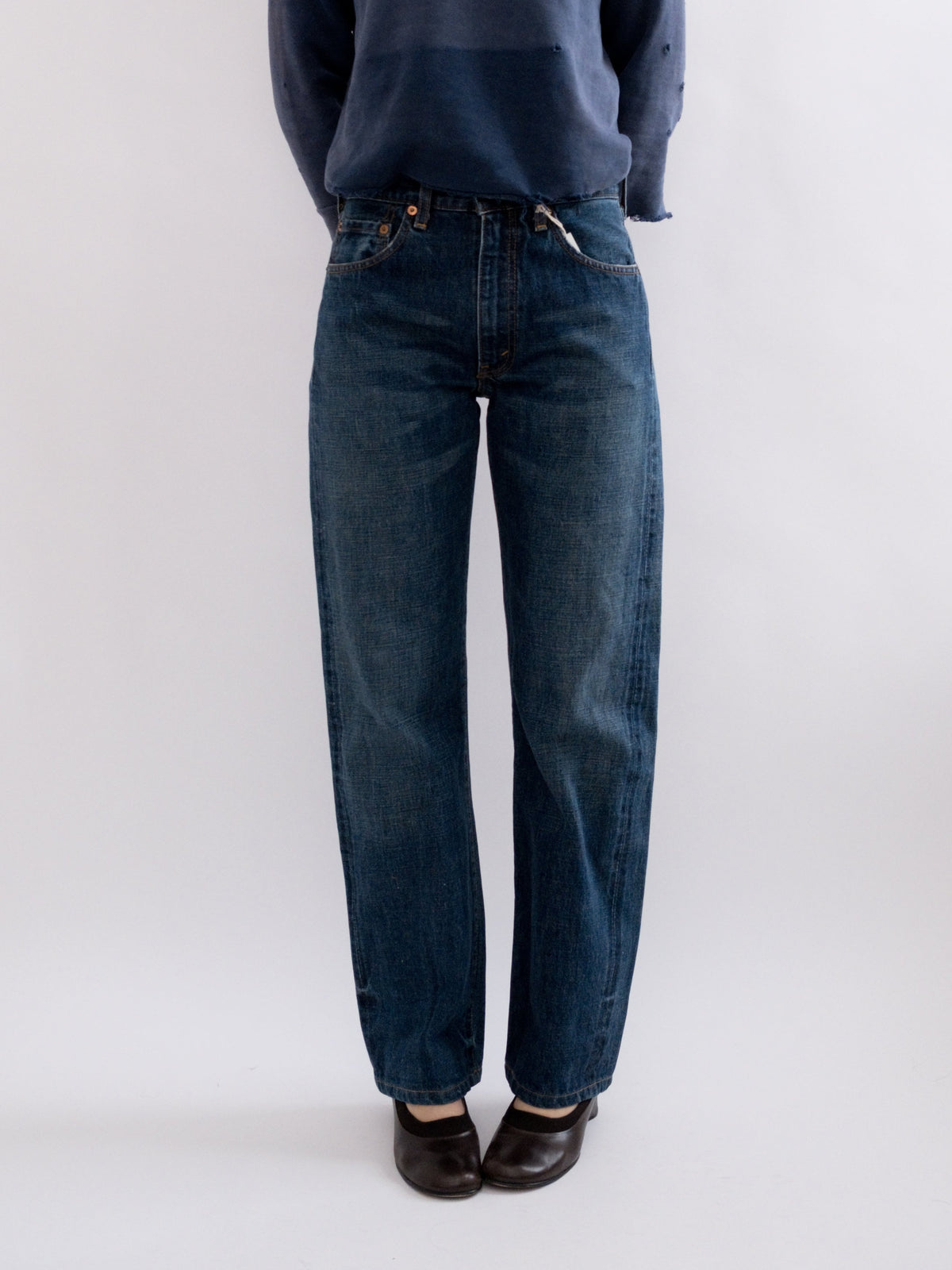 920-1 denim, item-focused front view