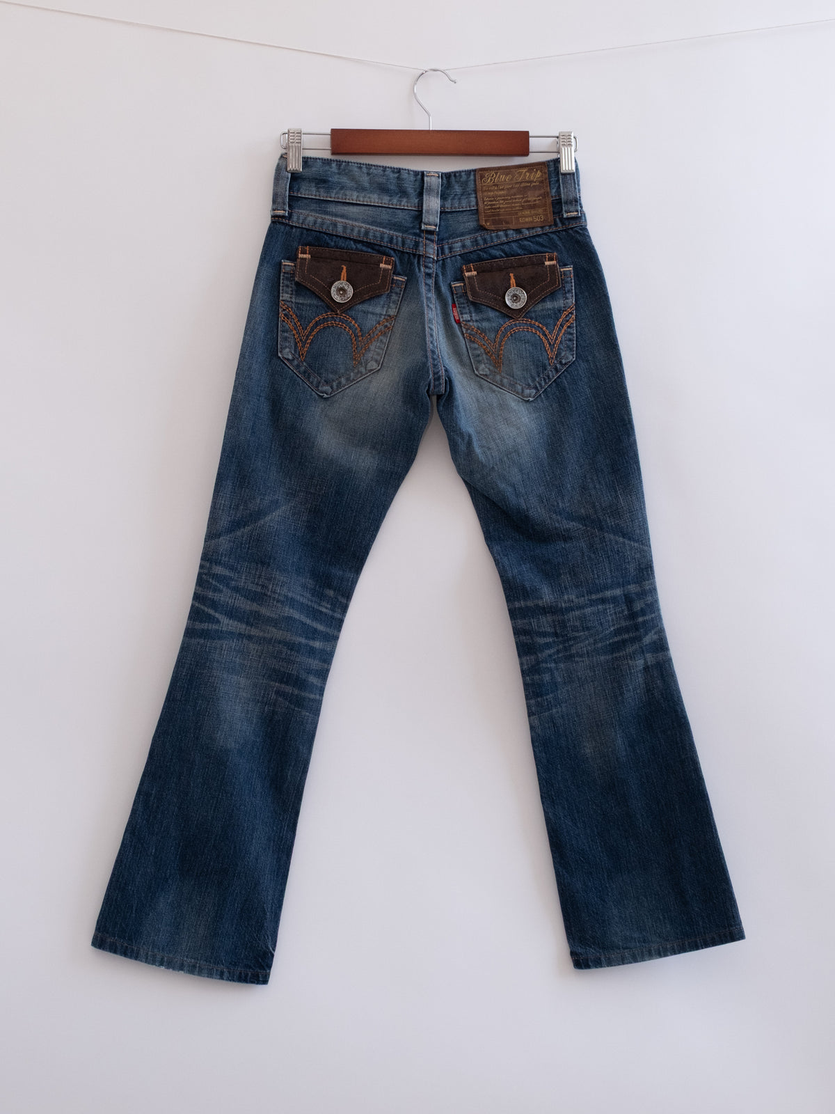 920-10 hung denim, back view