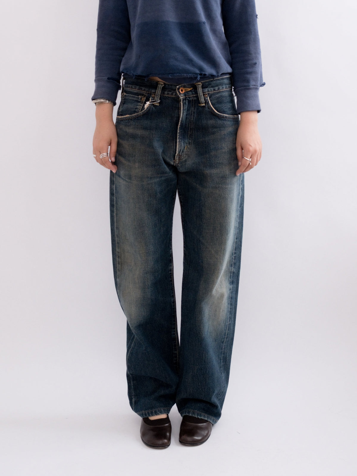 920-13 denim, item-focused front view