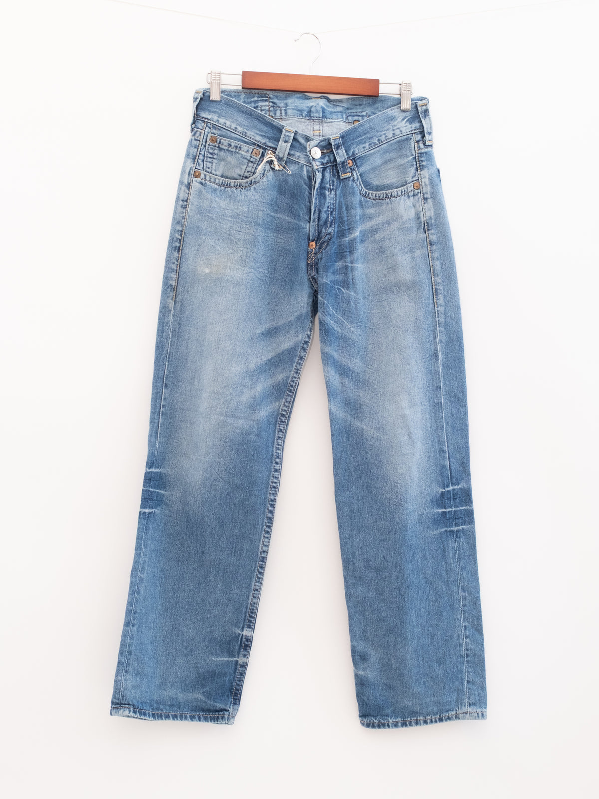 920-15 hung denim, front view