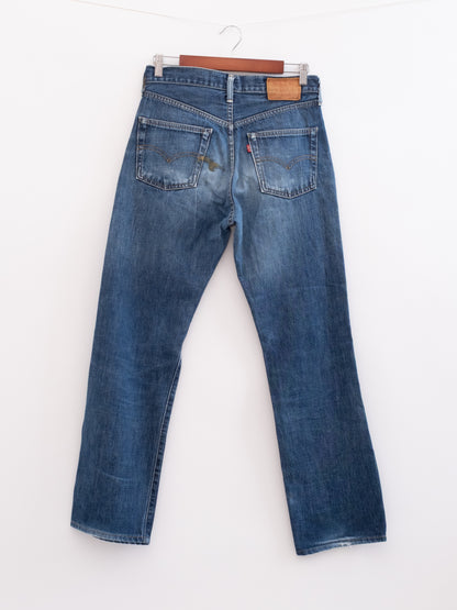 920-17 hung denim, back view