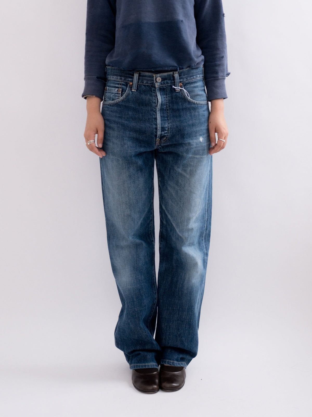 920-17 denim, item-focused front view