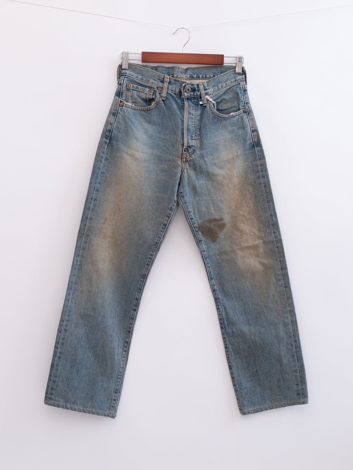 920-18 hung denim, front view