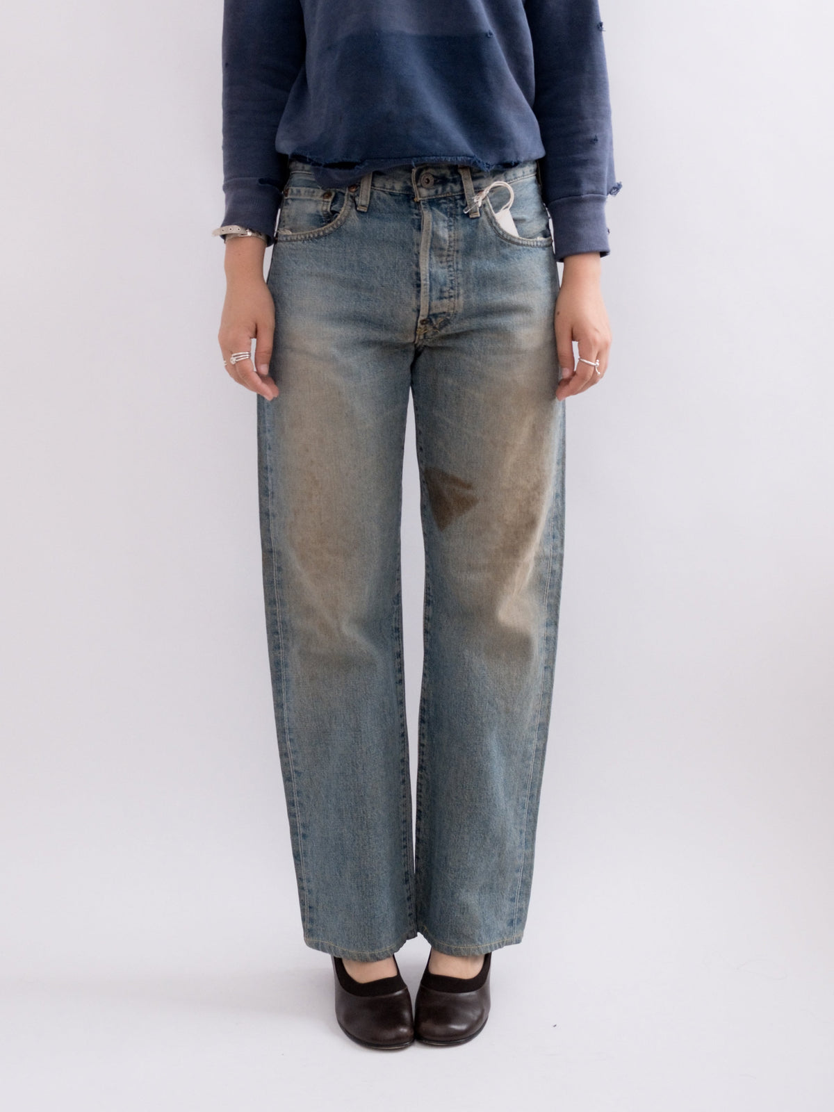 920-18 denim, item-focused front view