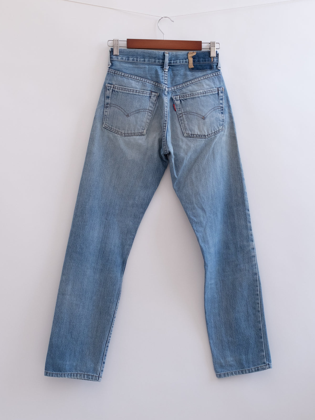 920-21 hung denim, back view