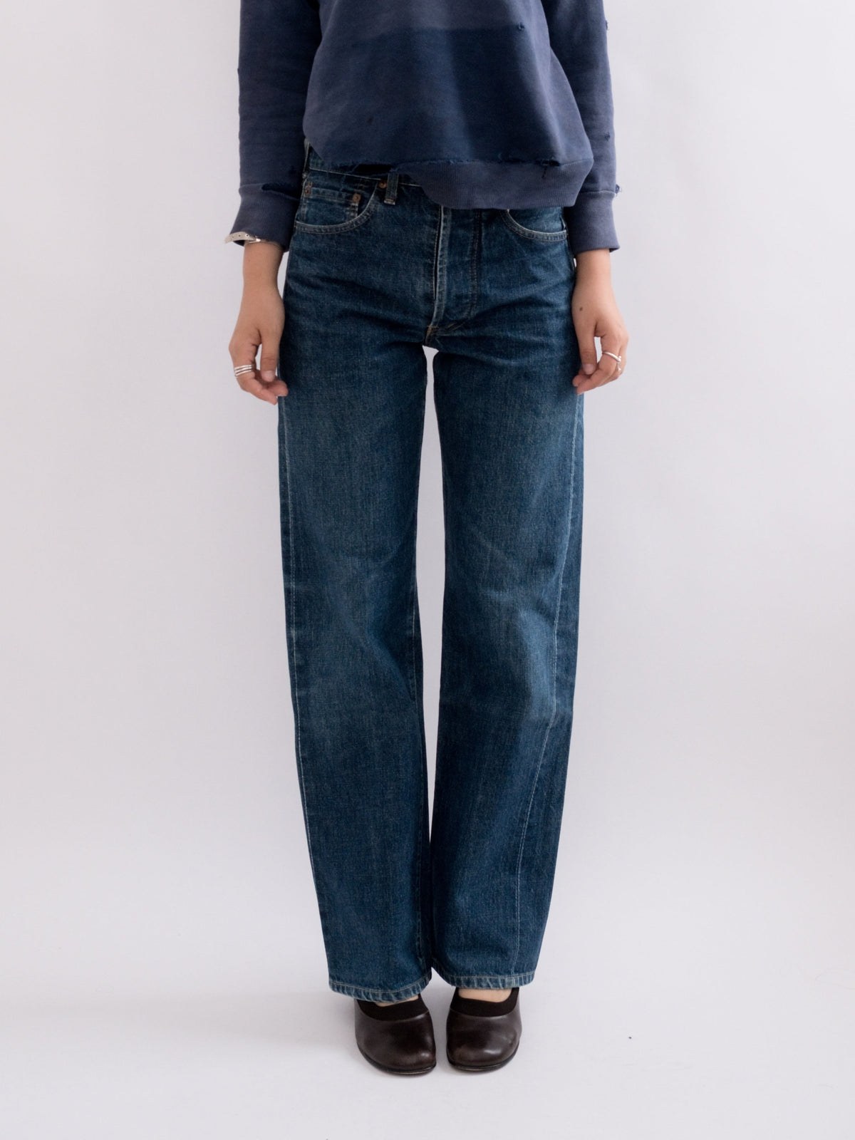 920-22 denim, item-focused front view