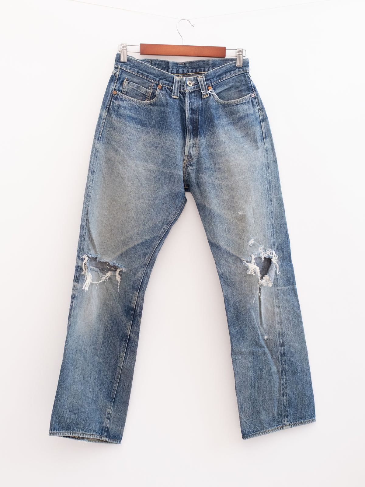 920-23 hung denim, front view