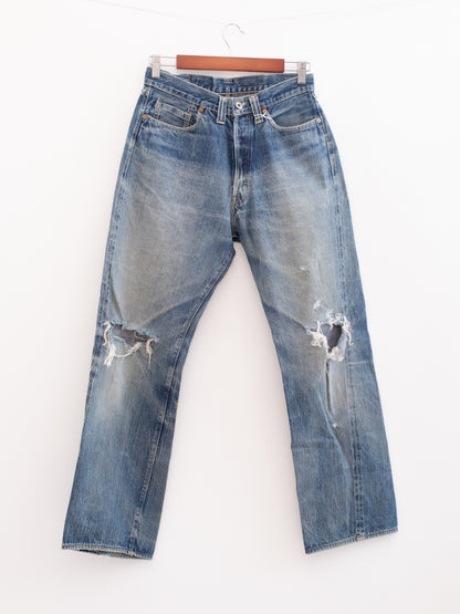 920-23 hung denim, front view