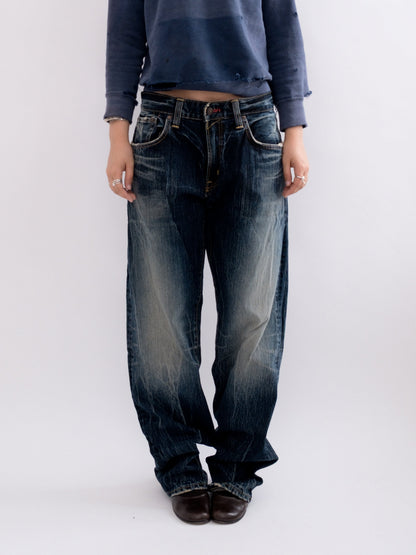 920-25 denim, item-focused front view