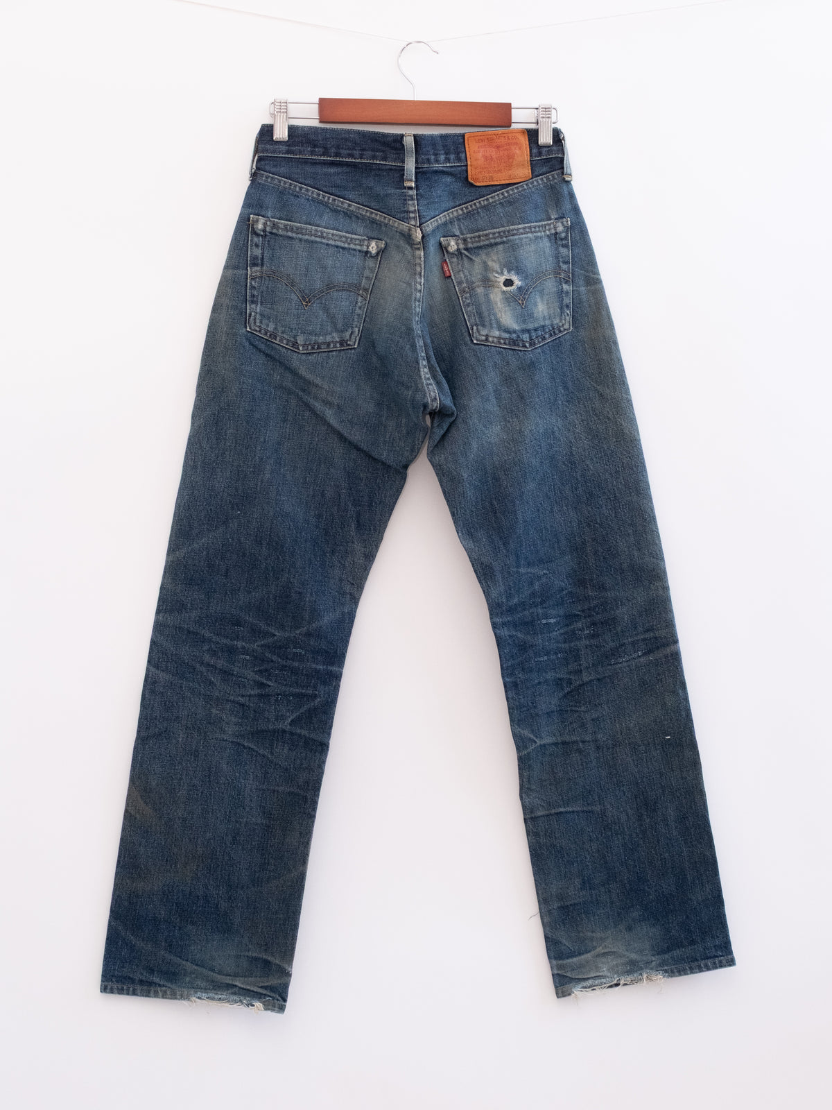 920-28 hung denim, back view
