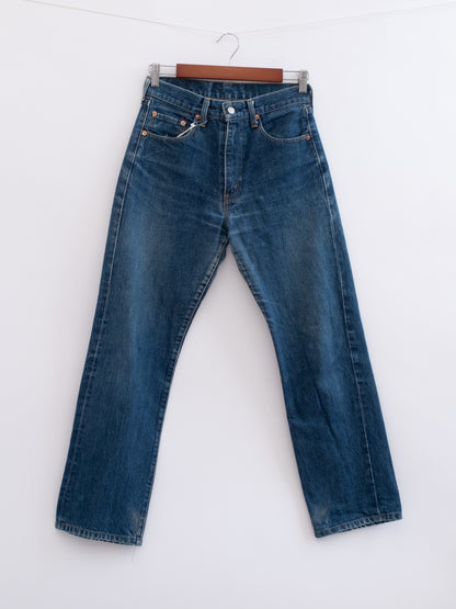 920-3 hung denim, front view