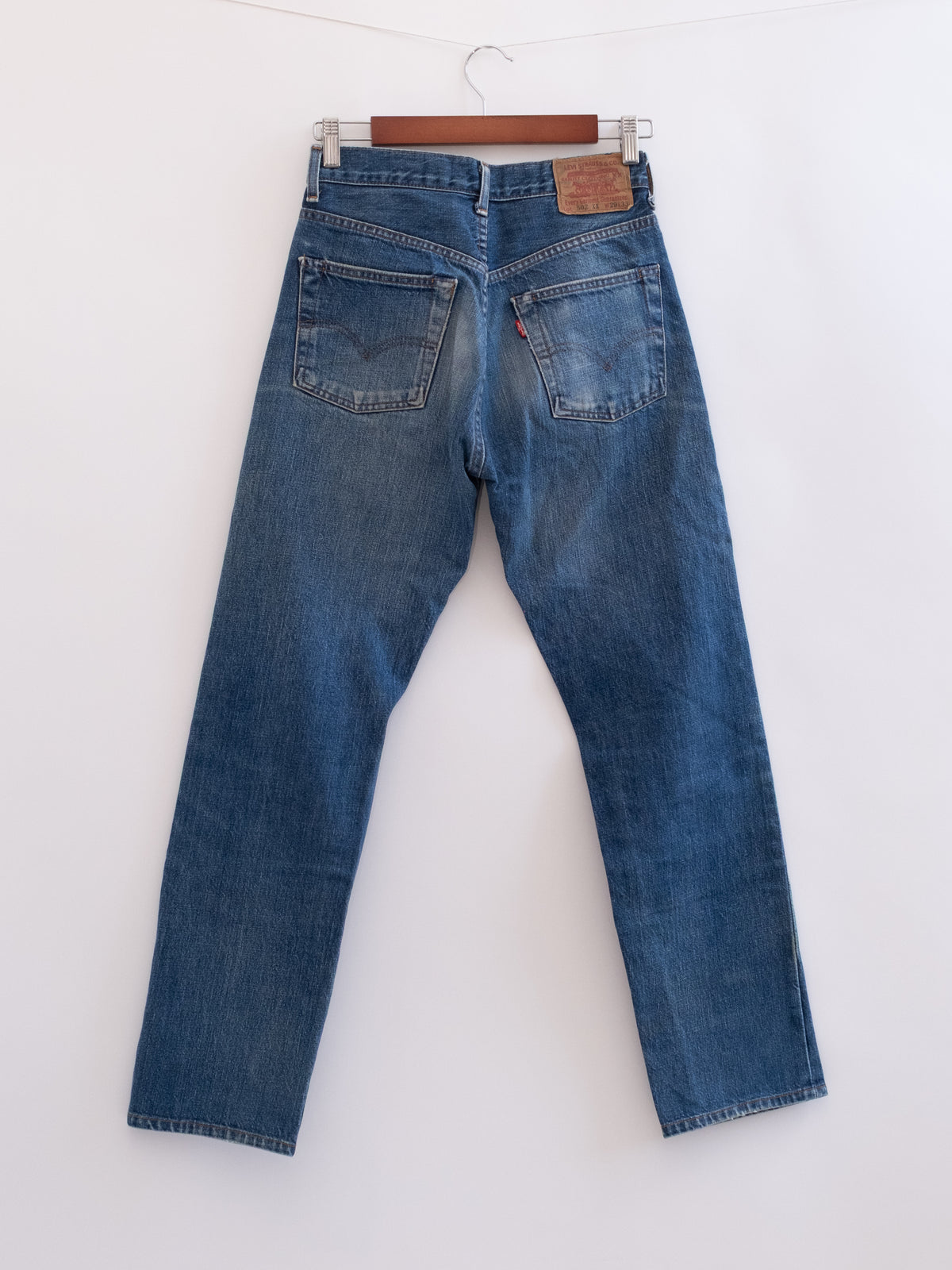 920-30 hung denim, back view