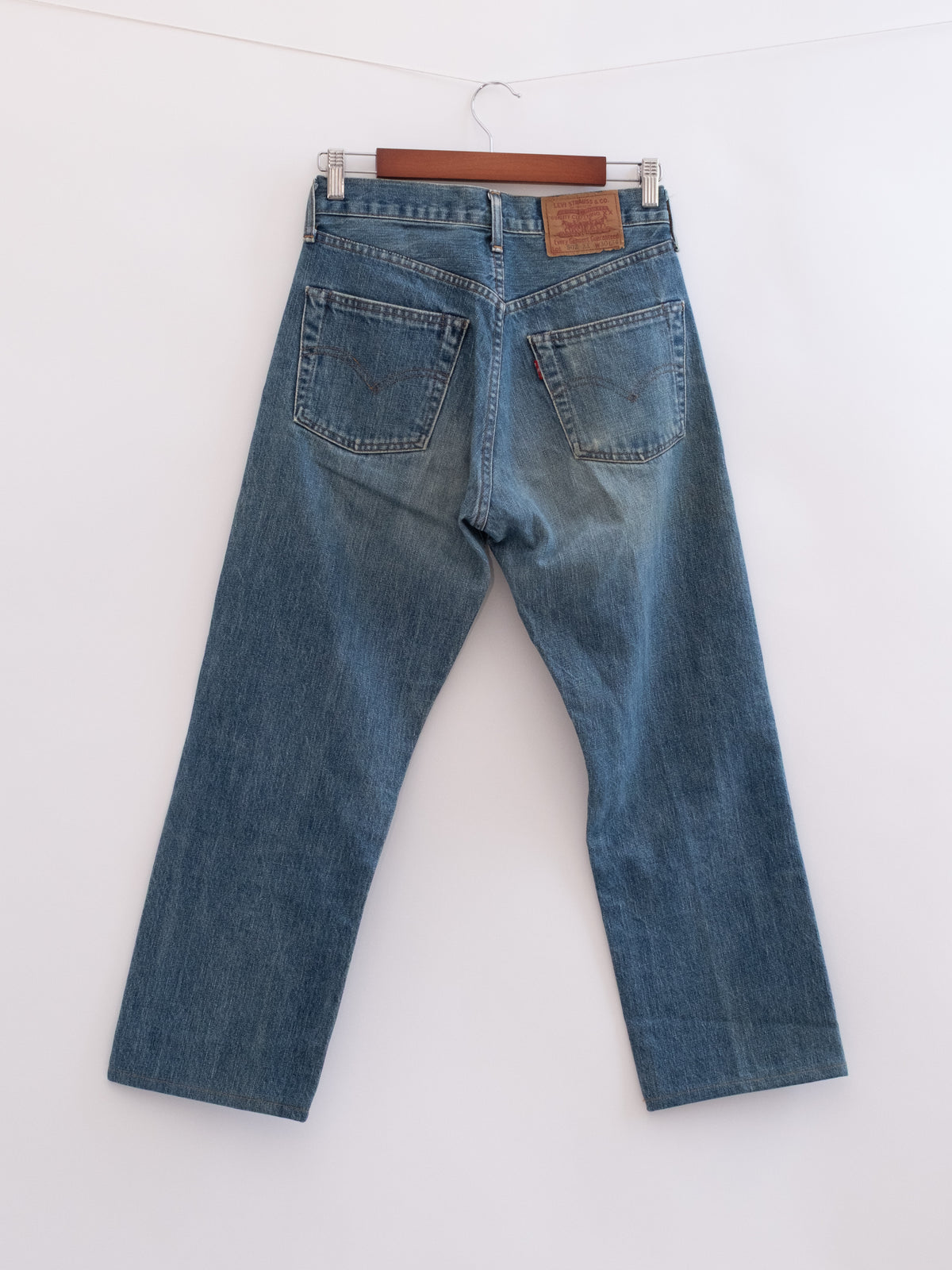 920-33 hung denim, back view