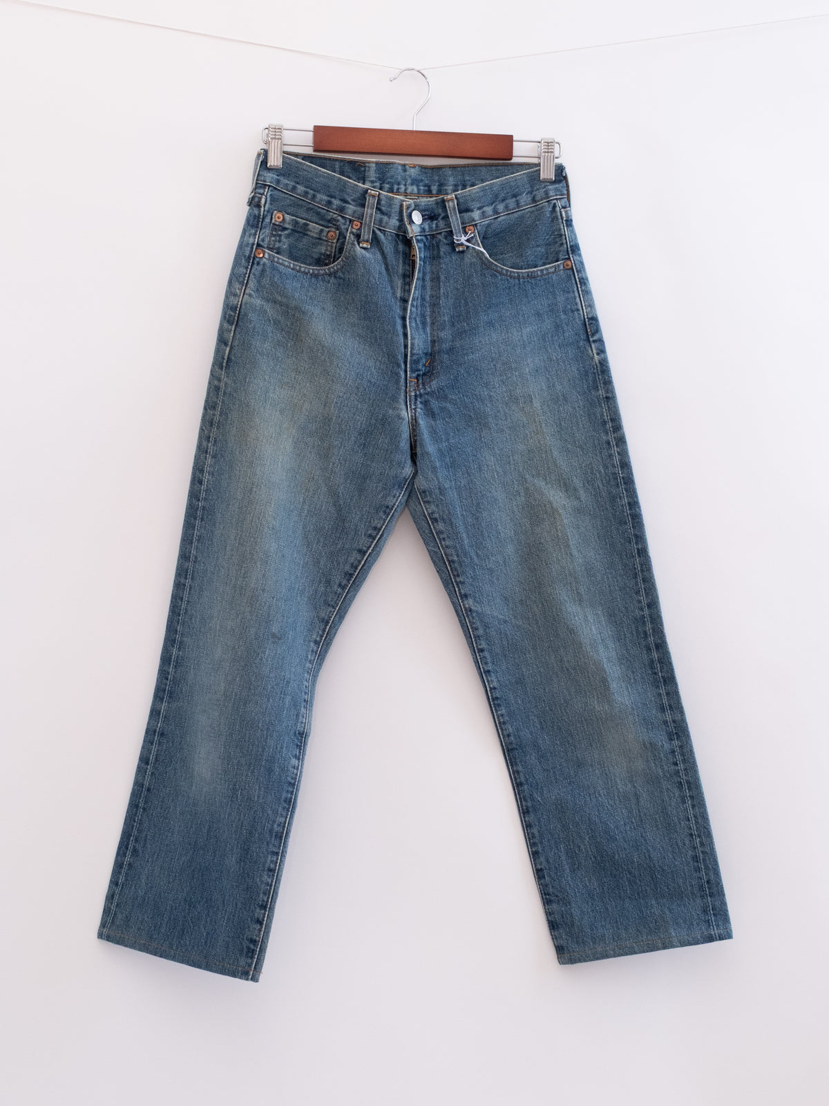 920-33 hung denim, front view