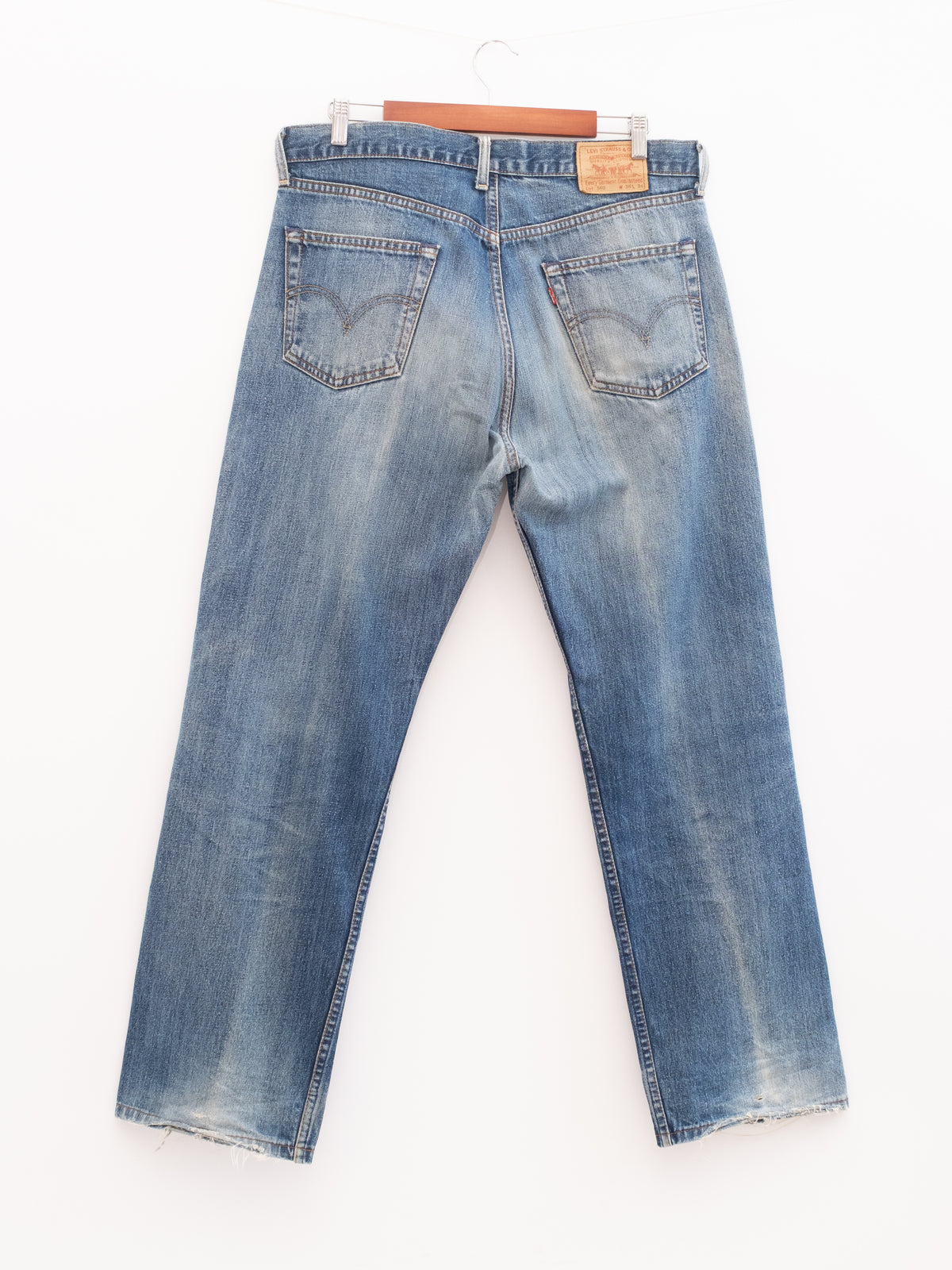 920-34 hung denim, back view