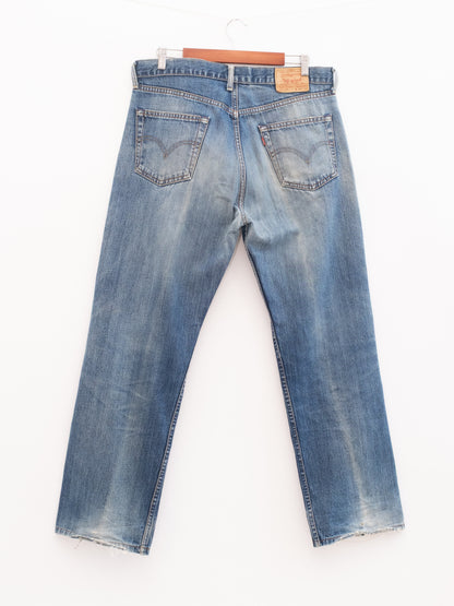 920-34 hung denim, back view