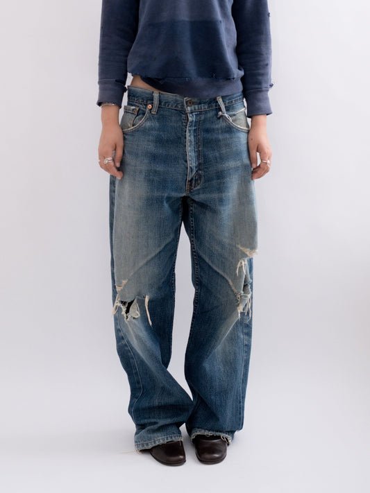 920-34 denim, item-focused front view