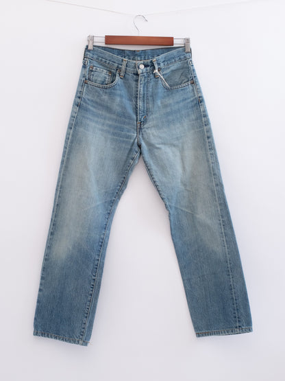 920-4 hung denim, front view