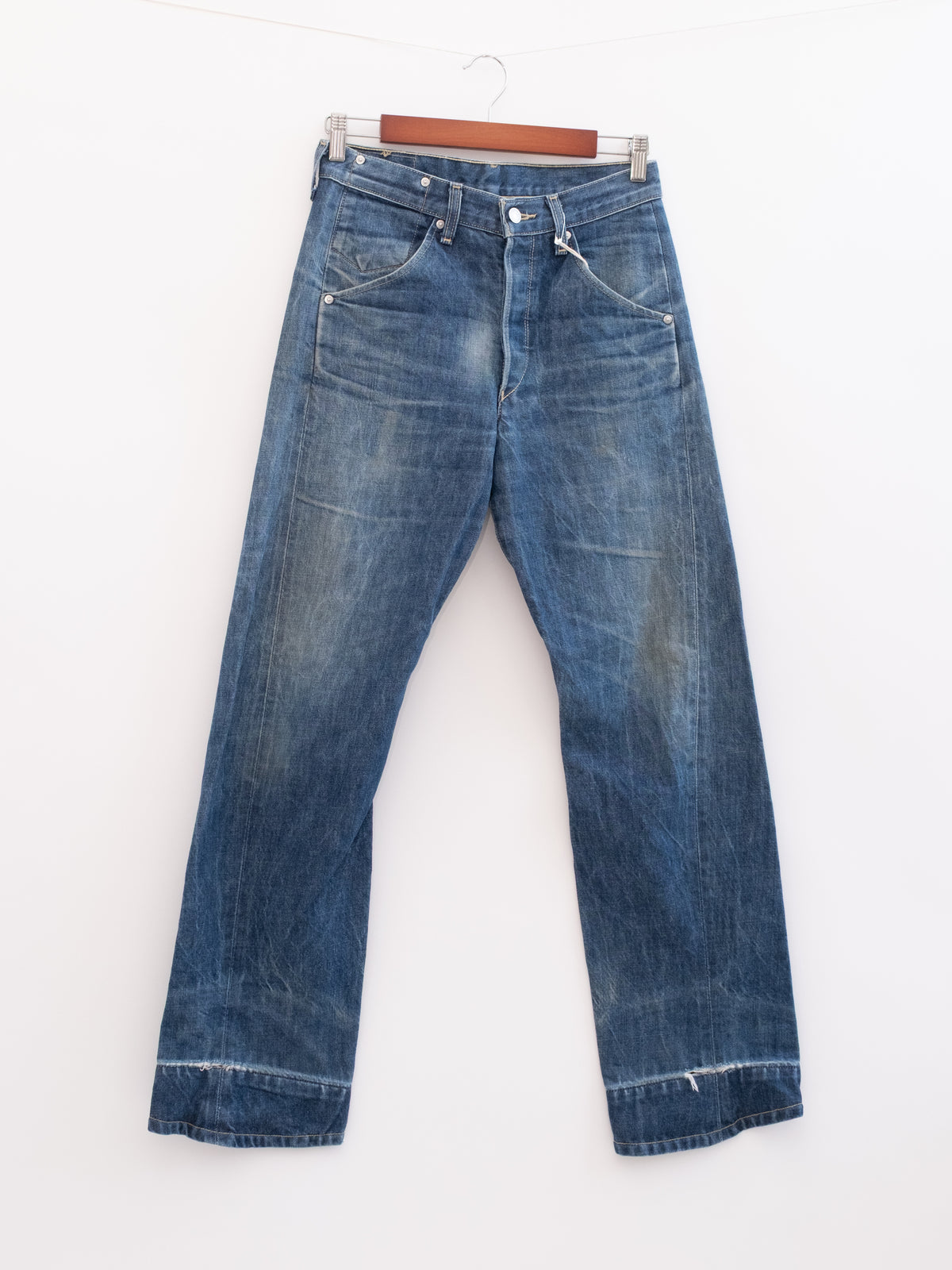 920-9 hung denim, front view