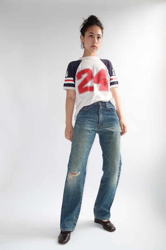 Levi's 1997 Japanese Big E Selvedge Distressed Jeans (30 x 27)