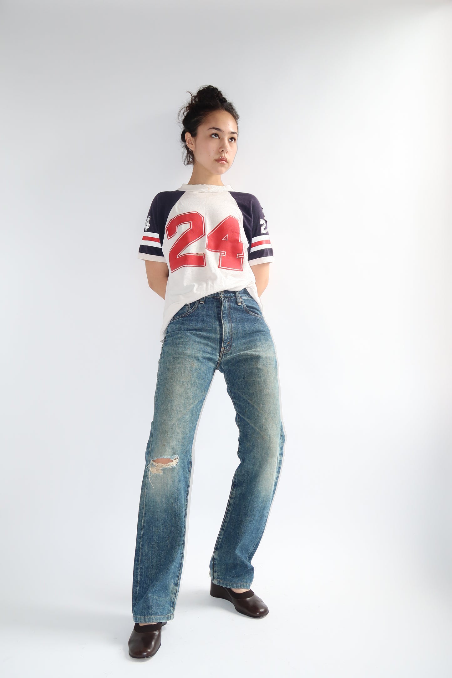 Levi's 1997 Japanese Big E Selvedge Distressed Jeans (30 x 27)