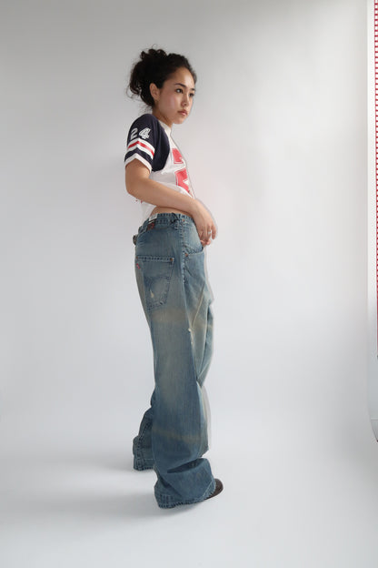Levi's 1990s Japanese Big E Selvedge Jeans, Whiskered Wash (27 x 26)
