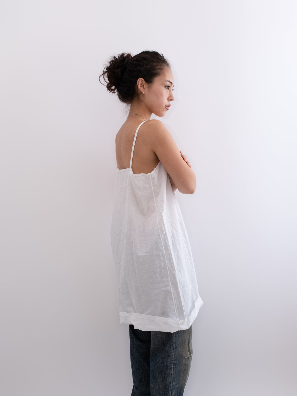 French Edwardian cotton chemise, photo 3