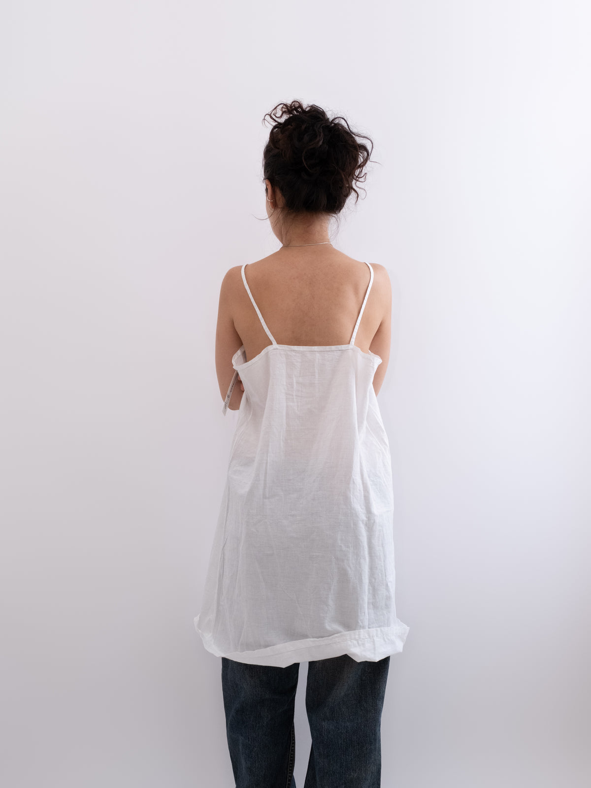 French Edwardian cotton chemise, photo 4