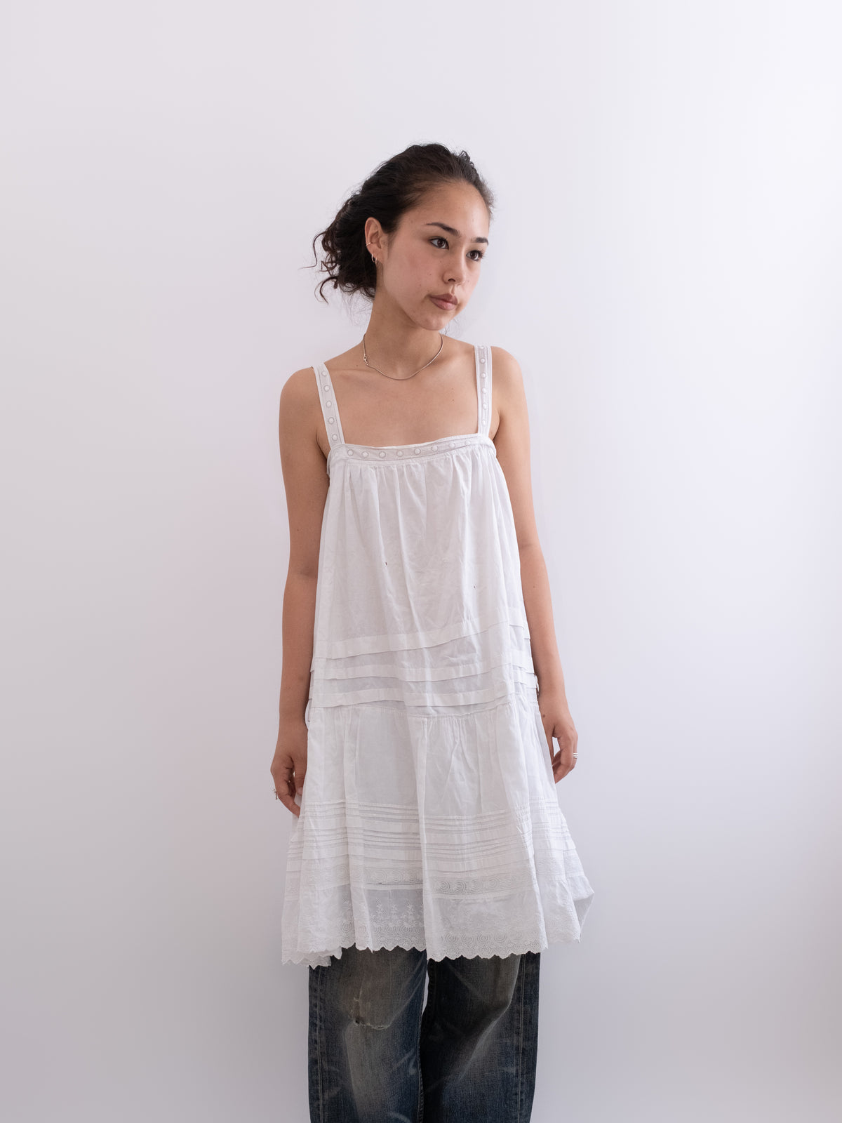 French Edwardian cotton dress, photo 3