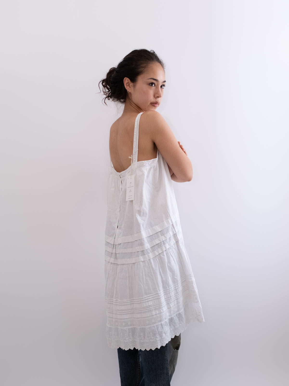French Edwardian cotton dress, photo 4