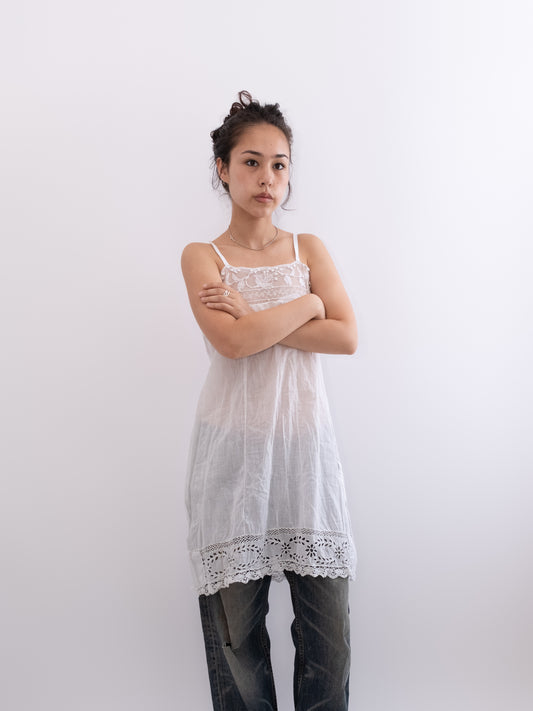 French Edwardian lace chemise, photo 1