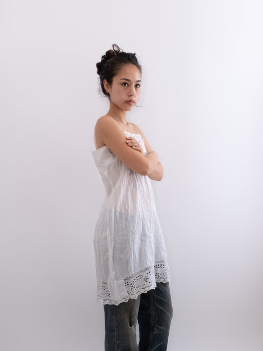 French Edwardian lace chemise, photo 2