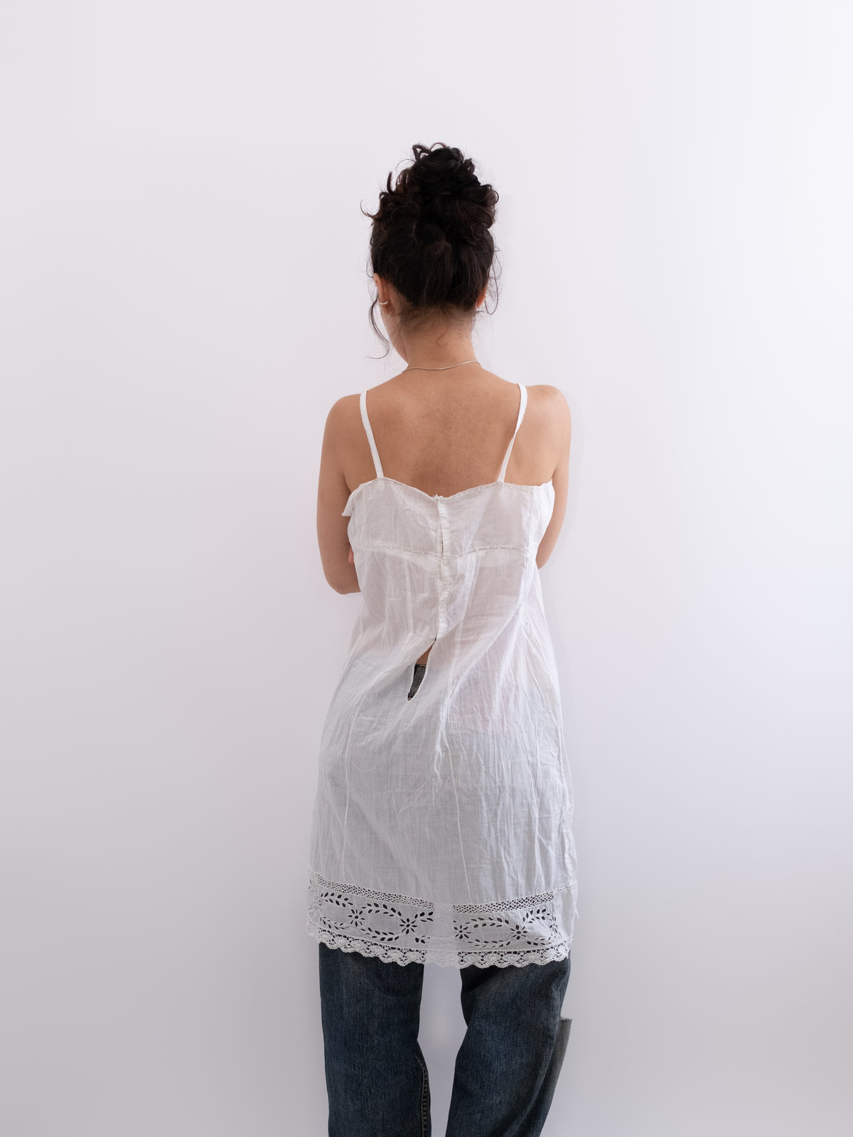 French Edwardian lace chemise, photo 3