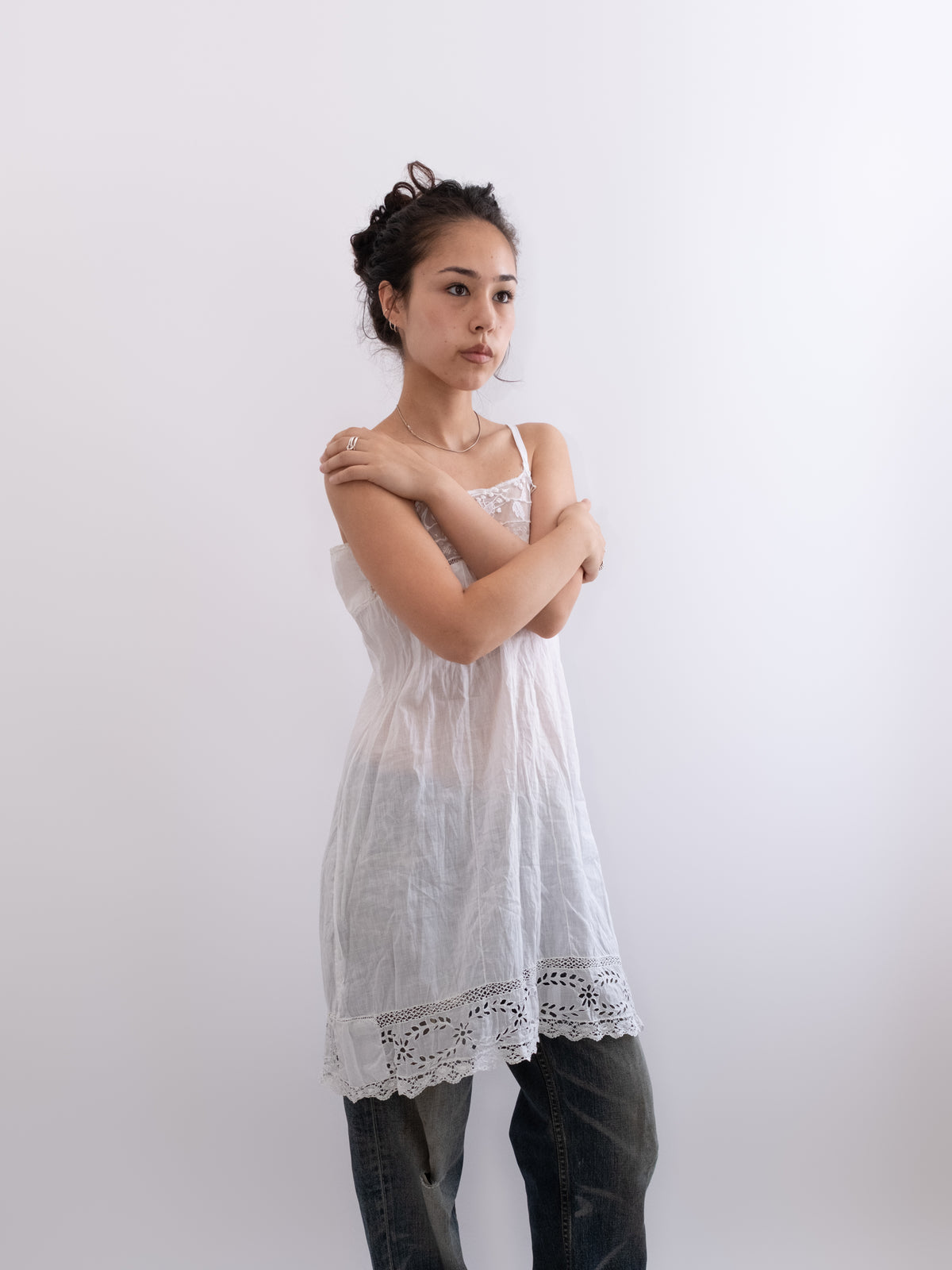 French Edwardian lace chemise, photo 4